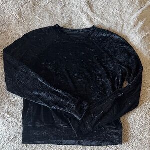 lululemon athletica Black Velvet Sweatshirt